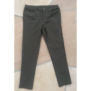 Lululemon Olive Green Pants - Size Men's 34